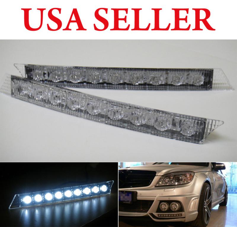 Audi style led daytime running light drl fog lamp for ford all models 