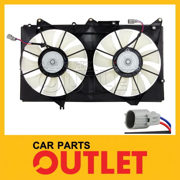 2002-2003 lexus es300 radiator cooling fan lx3115107 motors blades shroud assy