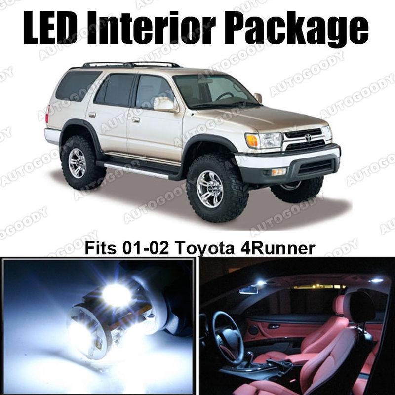 6x white led lights interior package for toyota 4runner