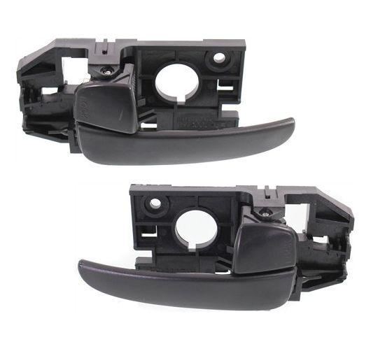 New 01-06 hyundai elantra inner inside black rear door handle pair set body kit