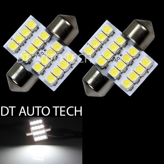 6000k white  smd 16-led map/dome interior lights bulbs/bulb 31mm festoon