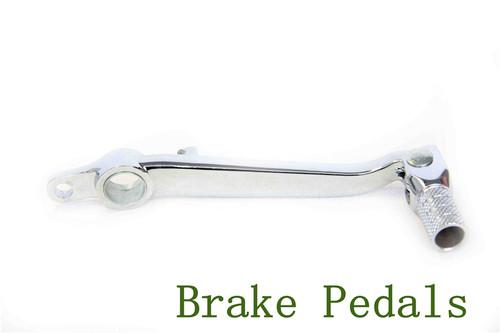 Chrome folding brake shift pedal foot lever fit kawasaki zx6r 636 zx-6rr 03-04