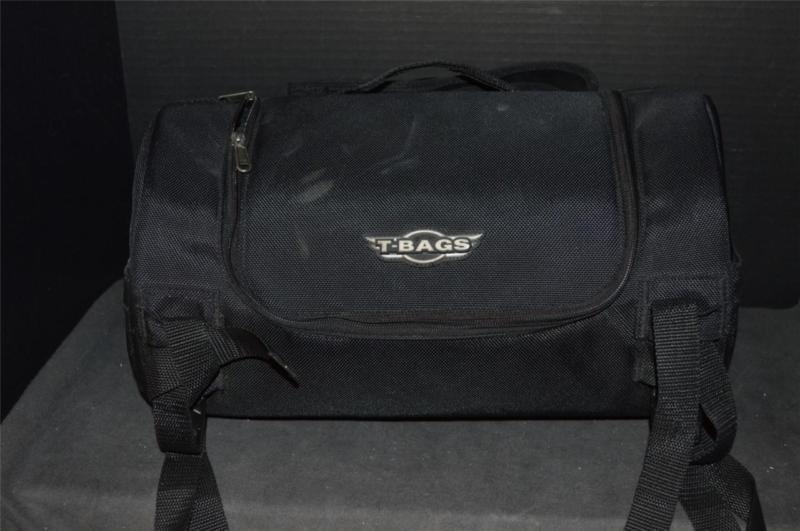 T-bags black small motorcycle handlebar luggage bag