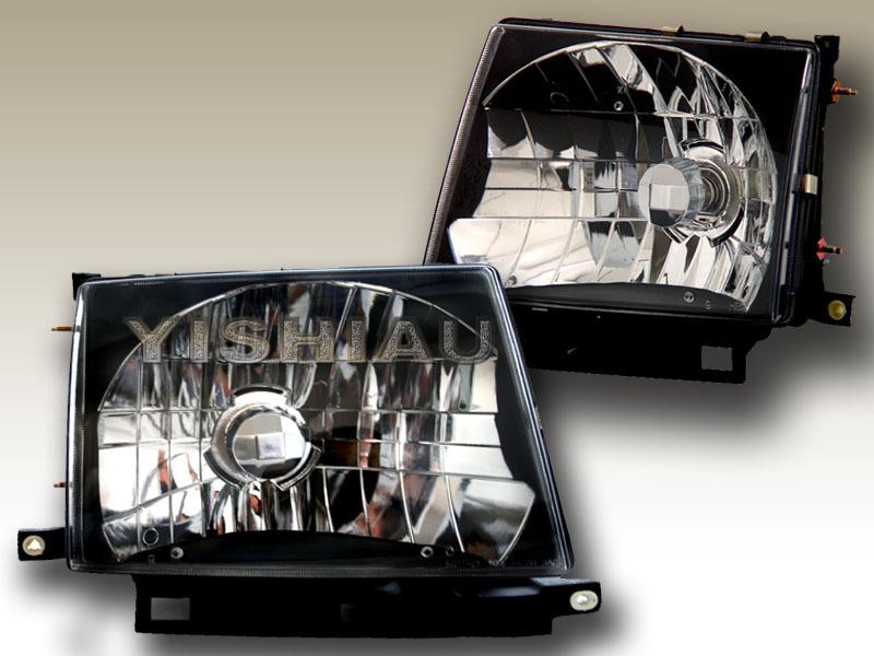 97 98 99 00 toyota tacoma headlights black lamps jdm 