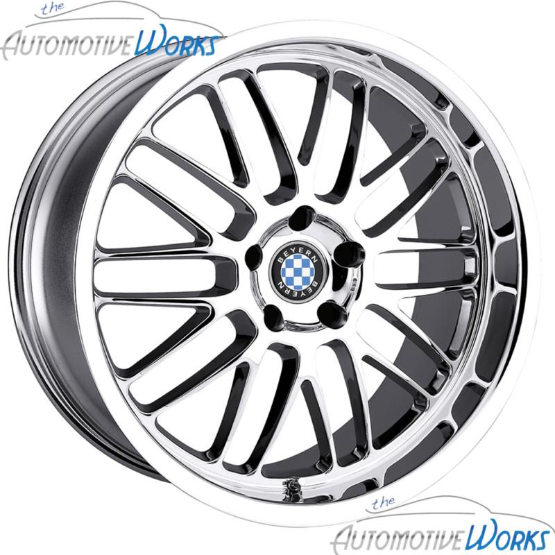 20x8.5 beyern mesh 5x120 +40mm chrome rims wheels inch 20"