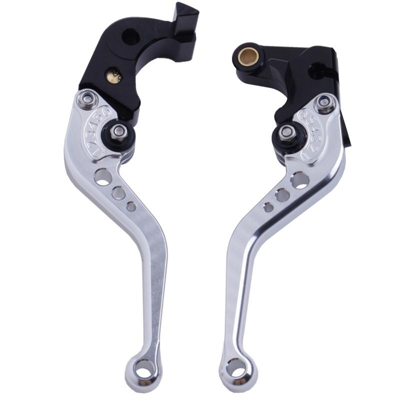 Silver short cnc brake clutch levers for ducati 748 up-1998