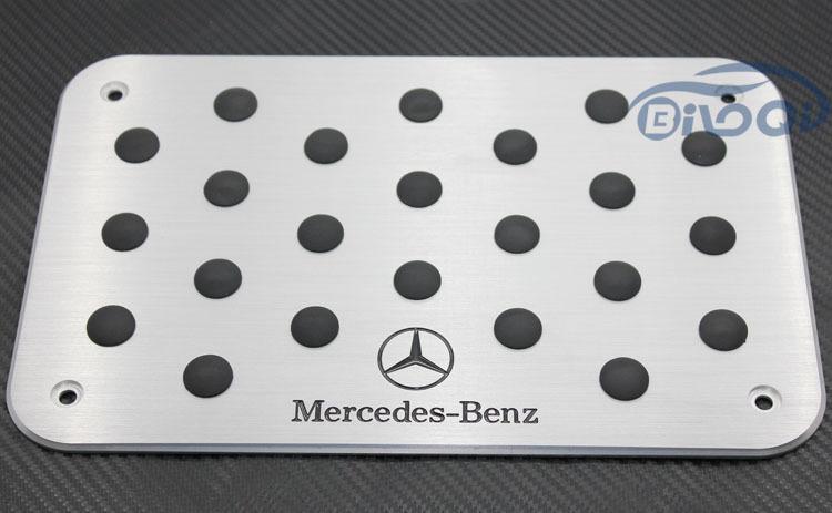 Thick aluminum floor carpet mat pedal plate mercedes benz cl cls c e s clk slk