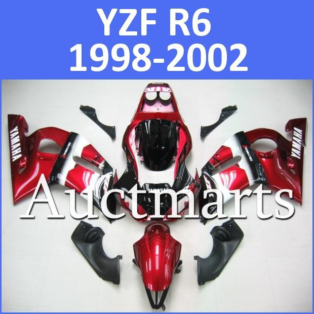 Fit yamaha yzfr6 98 99 00 01 02 yzf r6 1998 1999 2000 2001 2002 fairing h16 d00