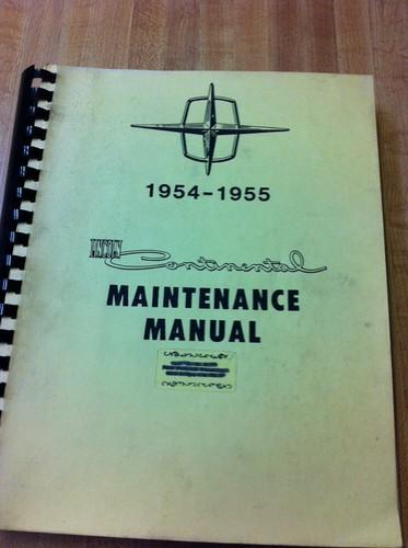 1954-1955 lincoln mercury shop repair manual