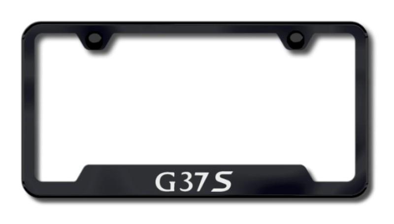 Infiniti g37s laser etched cutout license plate frame-black made in usa genuine