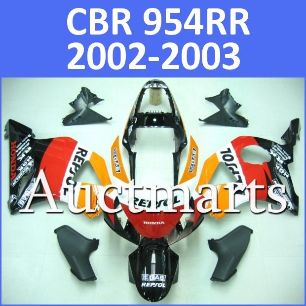 Fit honda 02 03 cbr954rr cbr 954 rr 2003 2004 fairing kit abs plastics f15 d13