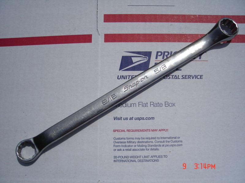 Snap on tools xb1820a 9/16" 5/8" 12 point 10 degree offset box end wrench