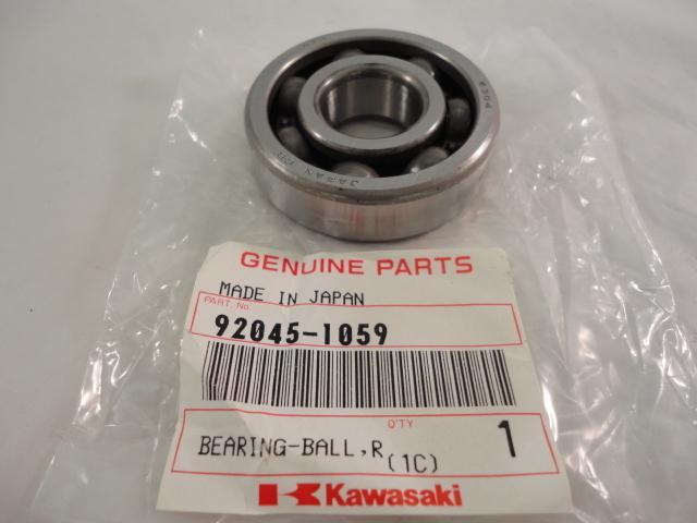 Nos kawasaki  bearing  ball right  6304c3  kx80  kx100  kx60  kx85   92045-1059