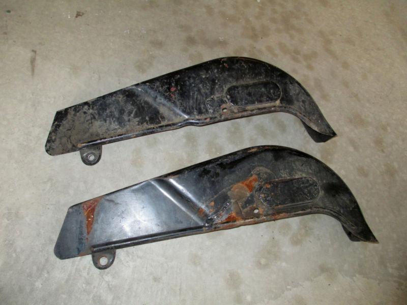 Two 2 harley panhead shovelhead duo glide electraglide fl chain guard parts