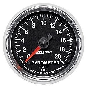 Autometer 2-1/16in. pyrometer kit; 0-2000 f; fse; gs