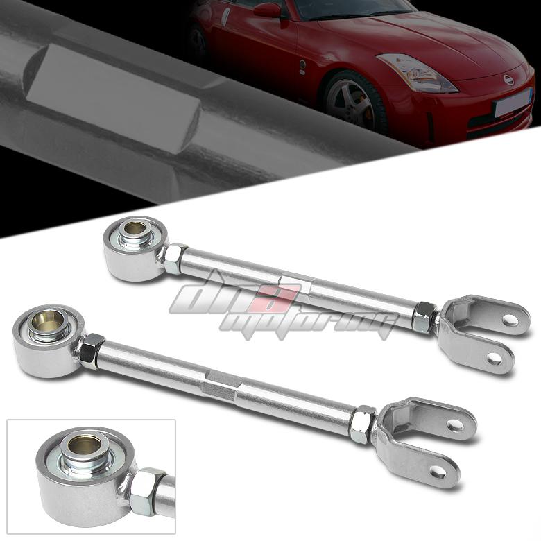 03-07 350z z33 z/g35 silver adjustable rear traction control rod/suspension arm