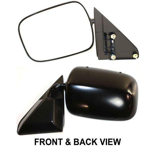 88-98 chevy gmc truck black manual side view mirror driver side left lh