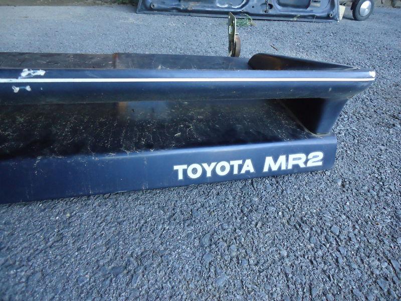 1987 toyota mr2 engine cover and deck lid with spoiler and other parts