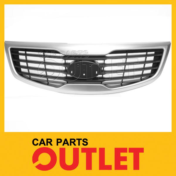 New front grille ki1200147 black frame for 2011-2013 kia sportage wo chrome mldg