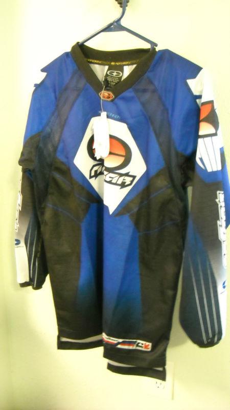 New no fear racing motocross atv jersey youth xl blue 