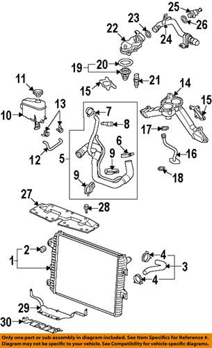 Gm oem 97223686 thermostat/water outlet gasket/engine coolant outlet gasket