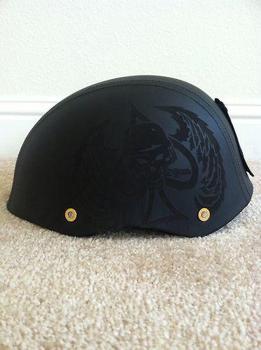 Half shell motorcycle helmet