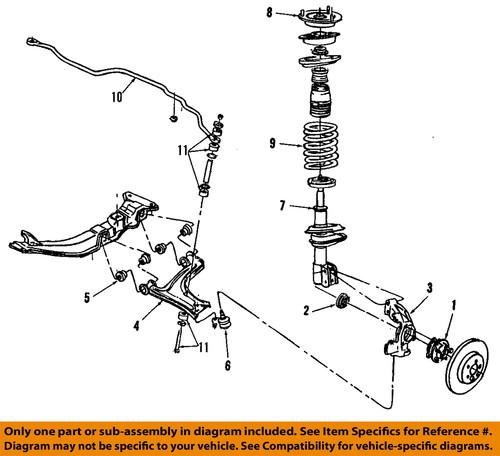 Gm oem 88945834 front strut/suspension strut