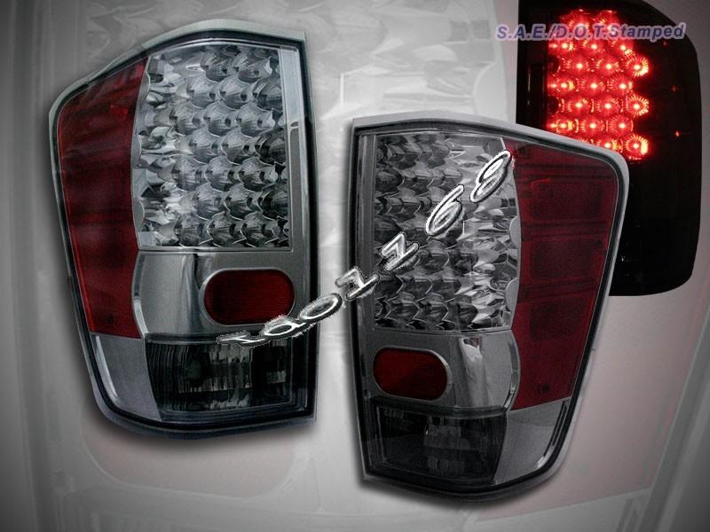 04-08 nissan titan led tail smoke lights rear lamps