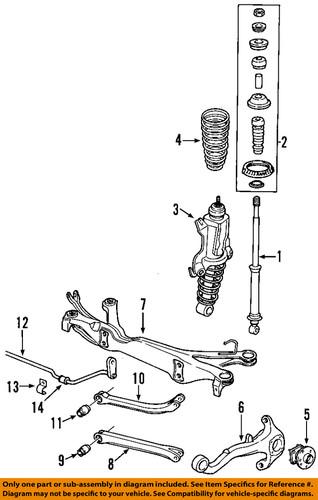 Saturn oem 22698018 suspension coil spring/coil spring