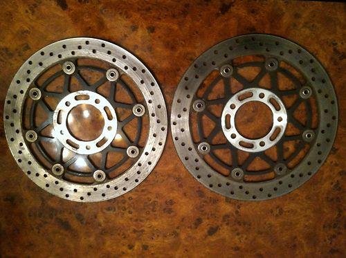 04 05 suzuki gsxr 600 750 front brake rotors