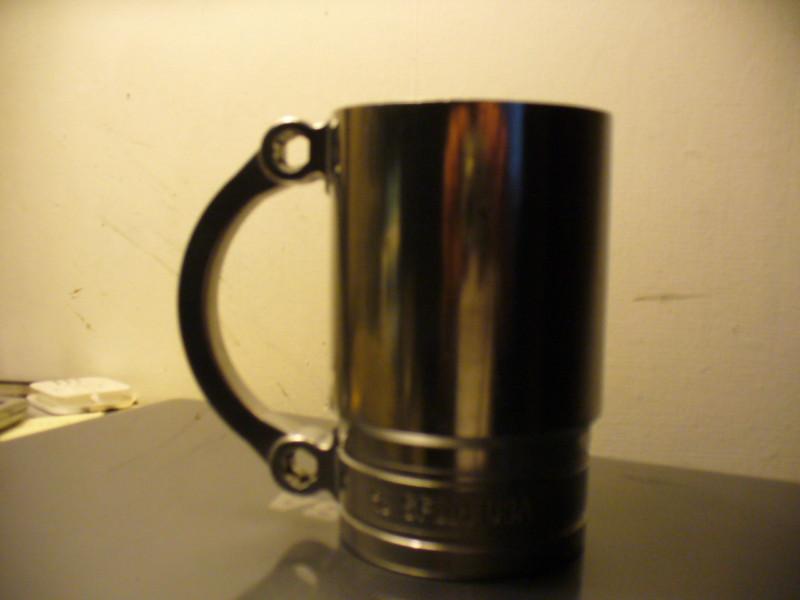 Snap on collectible 12pt flankard drink socket mug  w/ wrench handle 