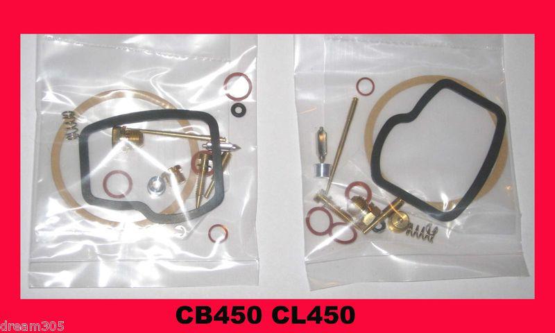 Honda cb450 cl450 carburetor carb rebuild kit x 2 sets! 1968 1969 1970 1971