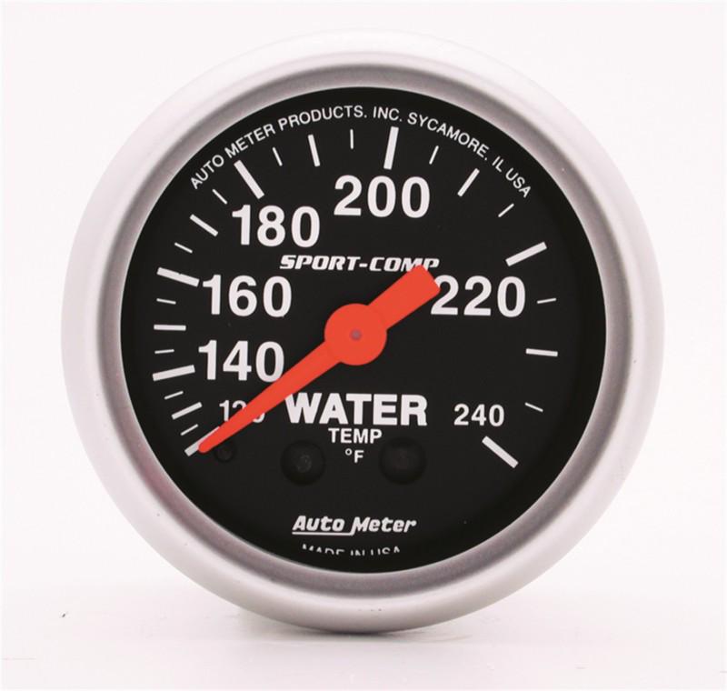 Auto meter 3332 sport-comp; mechanical water temperature gauge