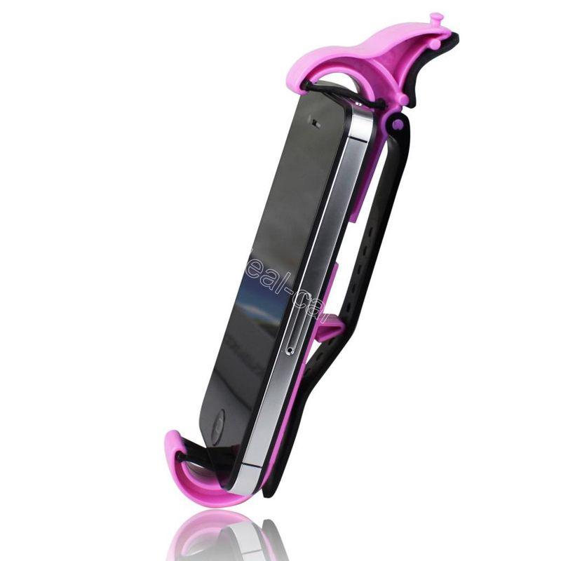 Pink steering wheel bicycle cycling mount smart clip holder phone iphone4, 4s, 5