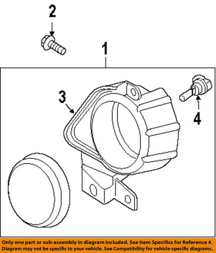 Mazda oem fe0151690d fog light-fog lamp assembly