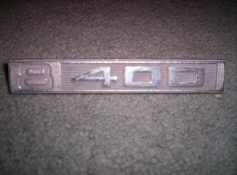 64 chevy truck emblem driver fender 8 400   60-66 years