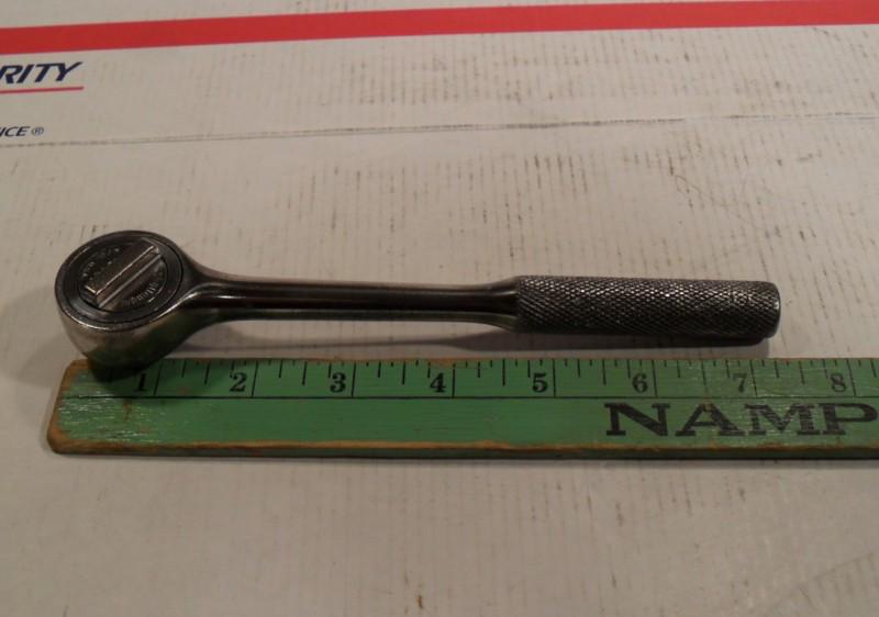 Challenger 3/8" drive ratchet 7 1/2" long chrome no. 1260 rhft made in usa