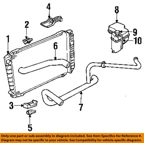 Ford oem f3az8a080a radiator-reservoir