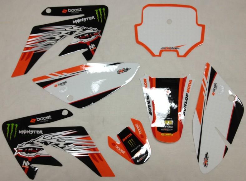 New dirt pit bike 3m graphics honda crf70 decal sticker 7