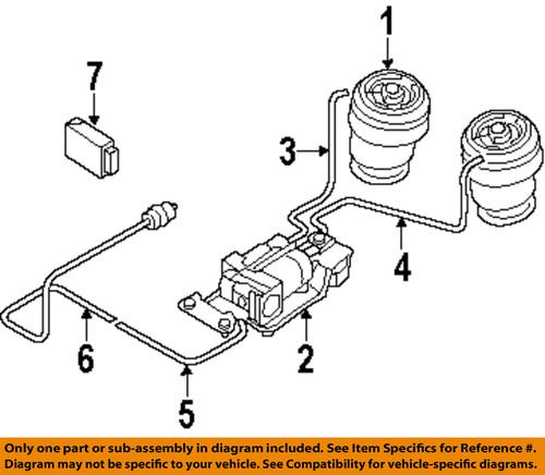 Bmw oem 37126790079 rear suspension-air chamber assembly