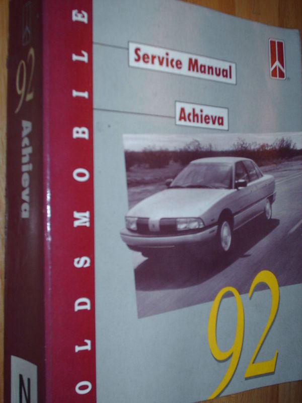 1992 oldsmobile achieva shop manual / book