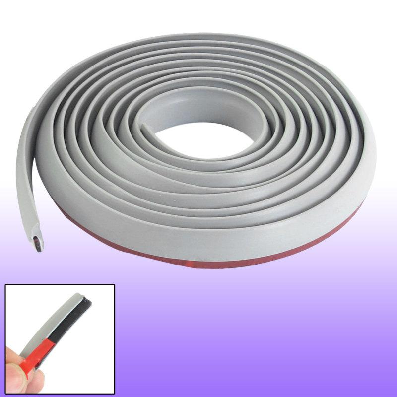 Auto door edge guard trim molding protector strip gray 11mm width 10ft