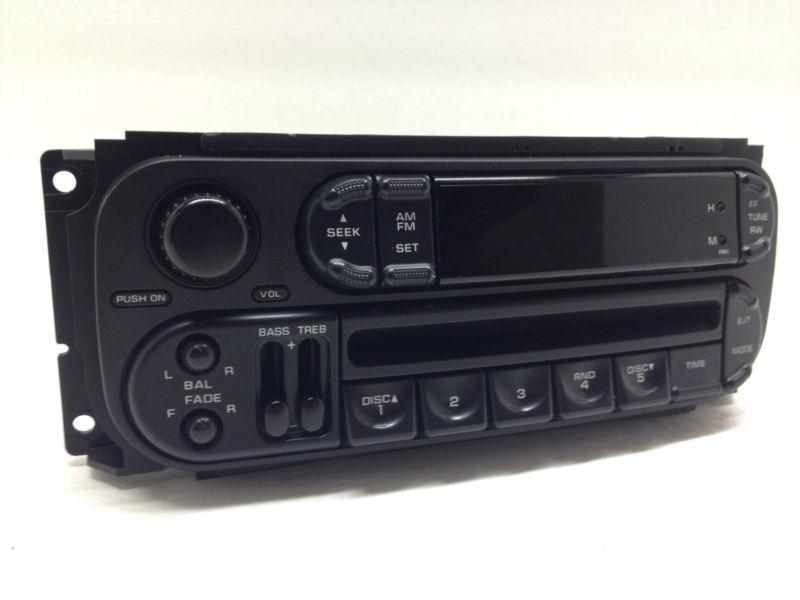 Dodge chrysler am fm radio & cd player caravan, jeep, ram, neon p05064354ai 