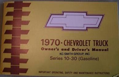 1970 chevy truck owners manual