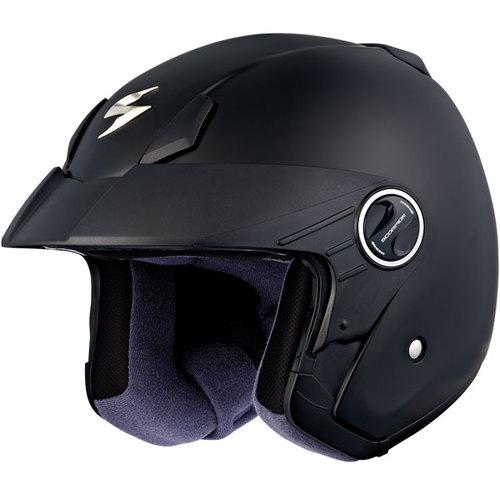 Scorpion exo-250 solid open-face helmet matte black