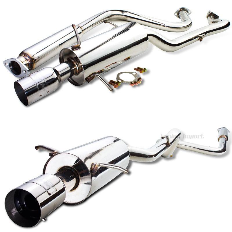 05-07 chevy cobalt 2.2l single path catback exhaust muffler stainless steel ss