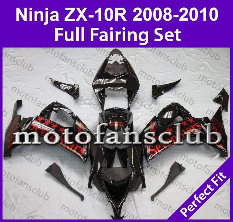 Fit kawasaki 08 09 10 zx 10r zx10r ninja 2008 2009 2010 fairing bodywork #04 b