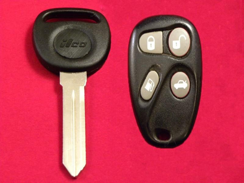 Used 98 99 2000 cadillac deville seville keyless remote & new uncut key 25656445