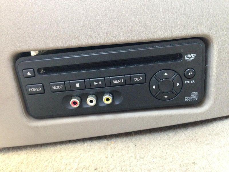 Nissan quest dvd video player, entertainment dvd type, on lh side of seat