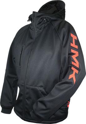 Hmk hooded tech shell black/orange l hm7htsol